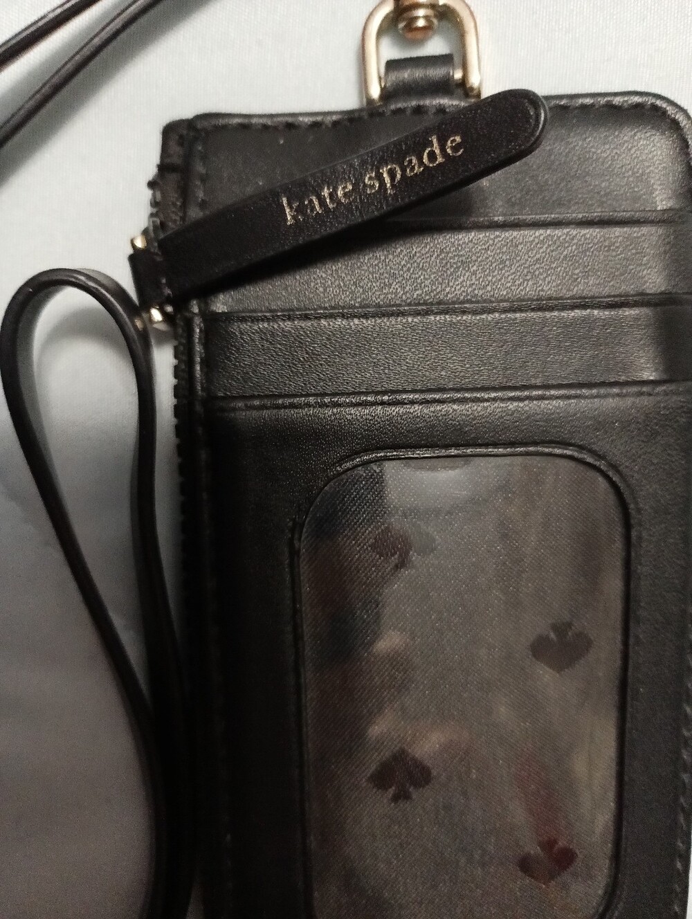 Kate Spade L Zip Card Case Lanyard Gently Loved - Picture 3 of 4